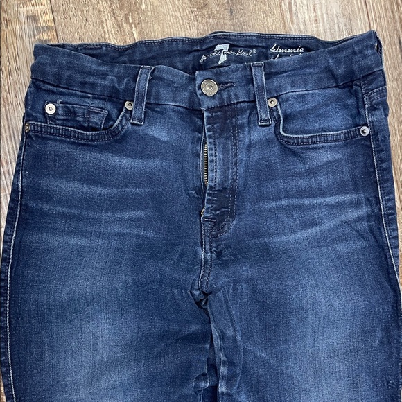 7 For All Mankind Emma Straight Leg Jeans Ladies Size 27/ 4 US-Monday SALE! - Picture 4 of 9